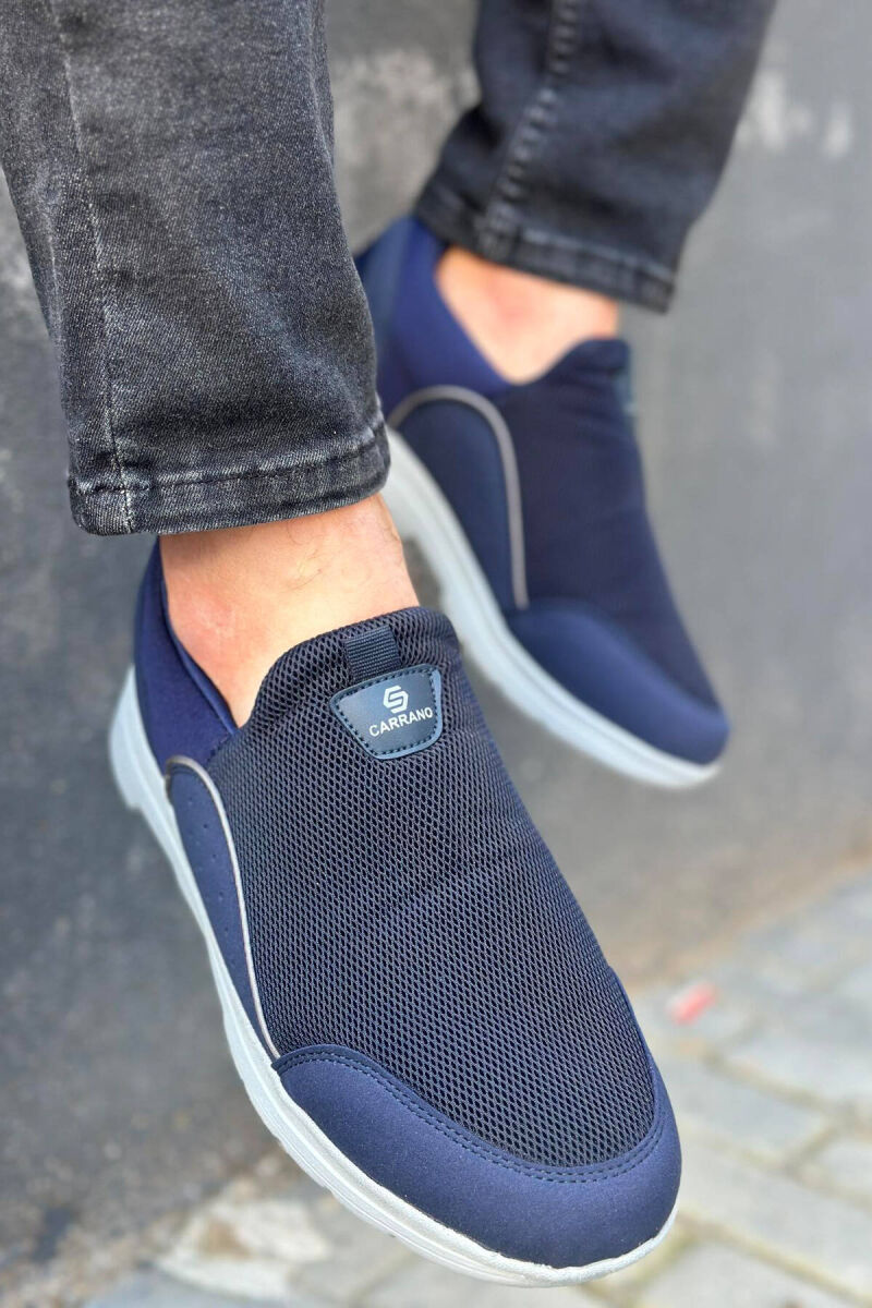 ONE COLOR SIMPLE MEN SNEAKERS BLUE/BLU - 1