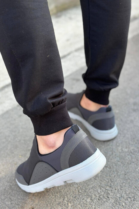 ONE COLOR SIMPLE MEN SNEAKERS DARK GREY/GEE - 2