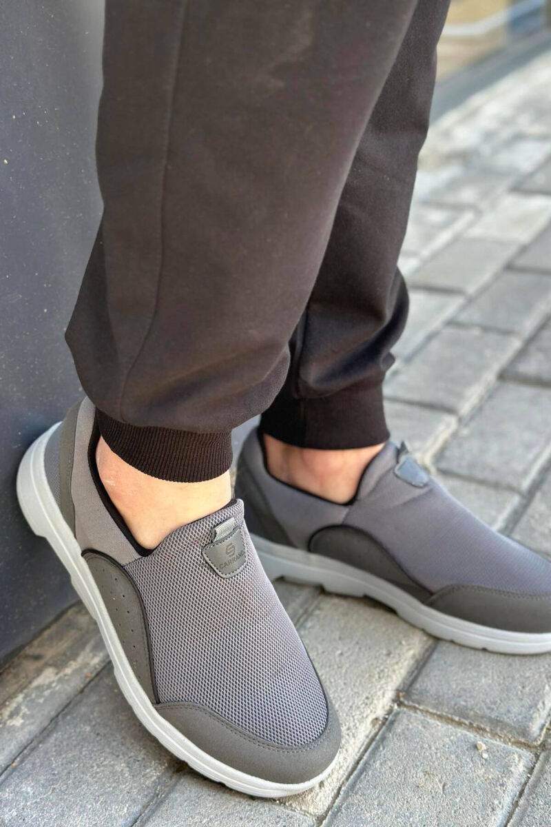 ONE COLOR SIMPLE MEN SNEAKERS GREY/GRI - 1