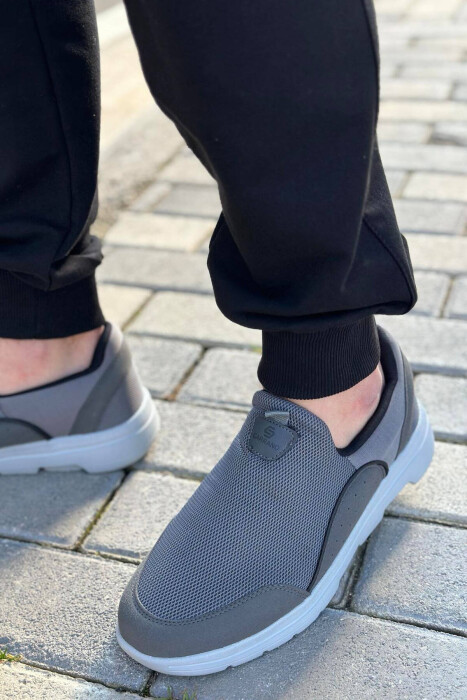 ONE COLOR SIMPLE MEN SNEAKERS GREY/GRI - 2