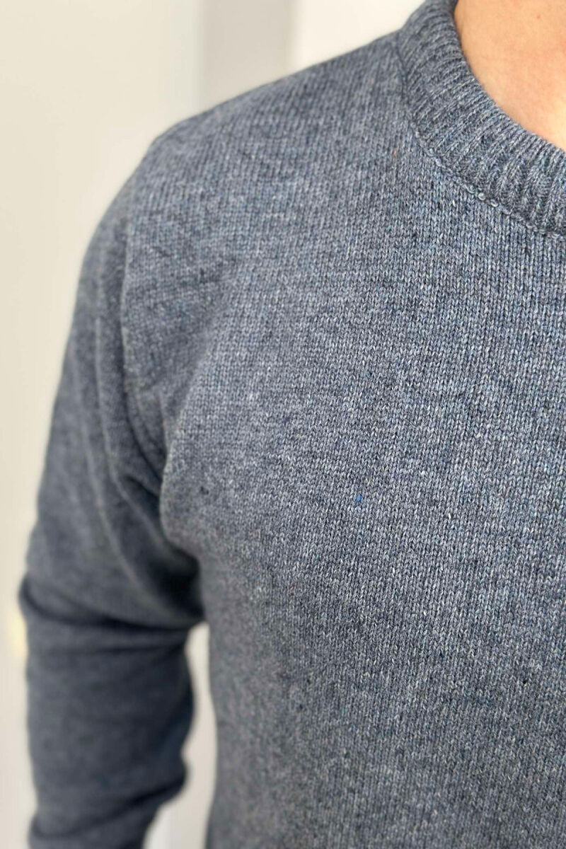 ONE COLOR SIMPLE MEN SWEATER BLUE/BLU - 2