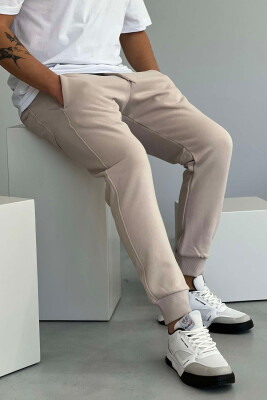 ONE COLOR SIMPLE MEN SWEATPANTS BEIGE/BEZHE 