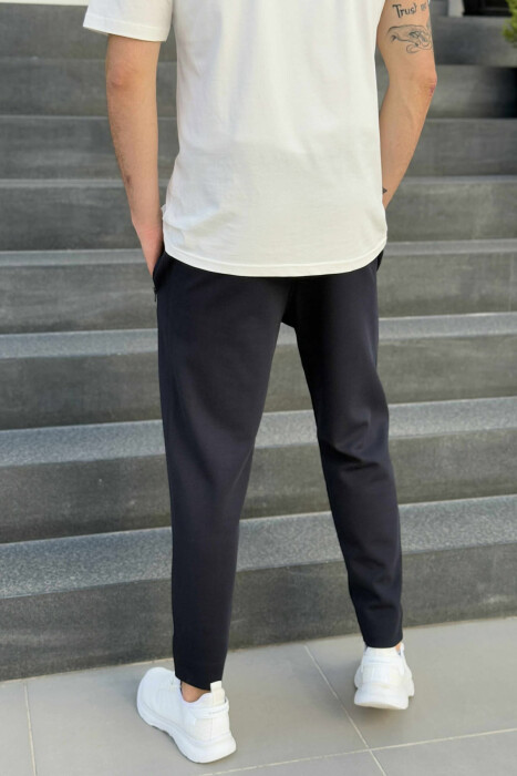 ONE COLOR SIMPLE MEN SWEATPANTS BLACK/ E ZEZE - 3