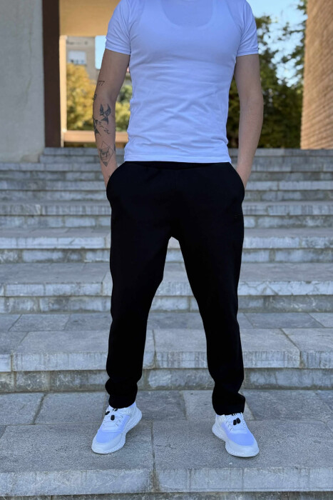 ONE COLOR SIMPLE MEN SWEATPANTS BLACK/ E ZEZE 