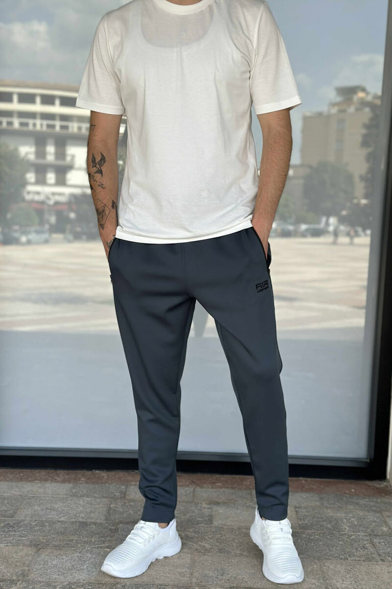 ONE COLOR SIMPLE MEN SWEATPANTS BLUE STONE/GK - 1