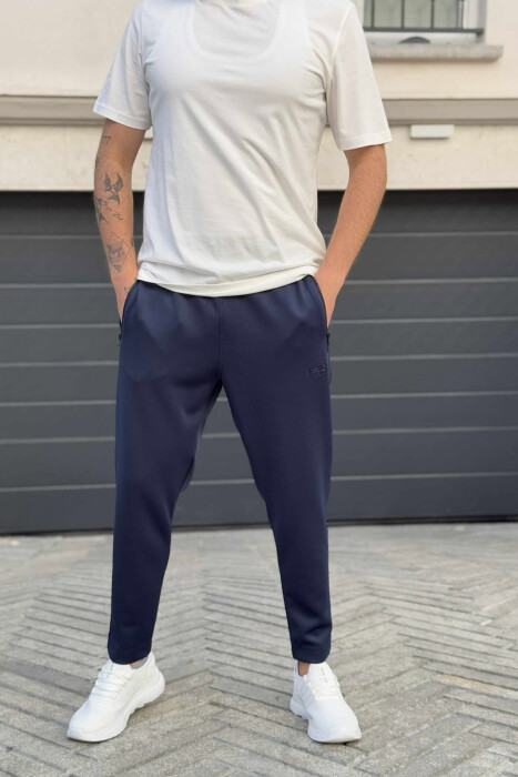 ONE COLOR SIMPLE MEN SWEATPANTS BLUE/BLU 
