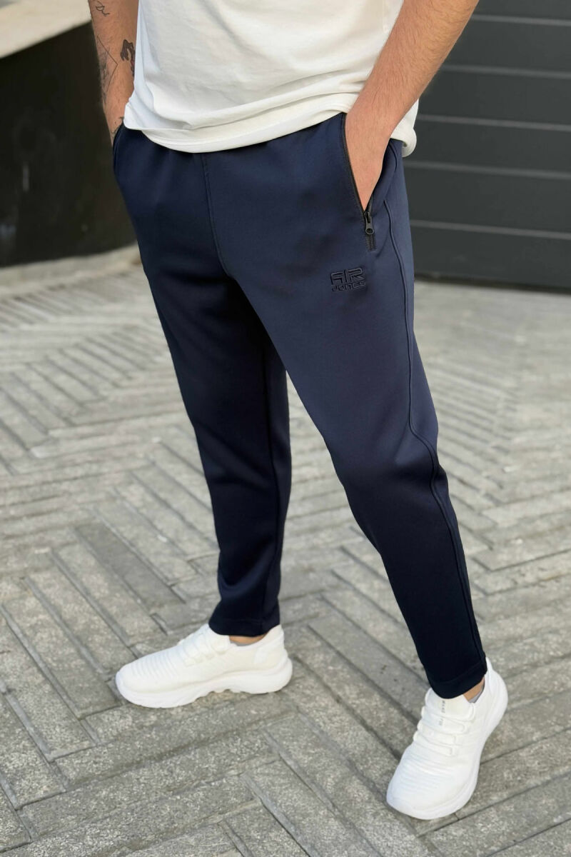 ONE COLOR SIMPLE MEN SWEATPANTS BLUE/BLU - 2