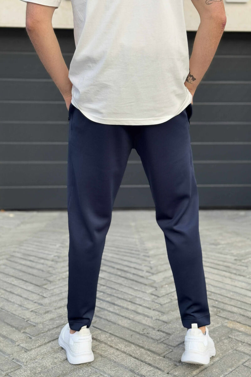 ONE COLOR SIMPLE MEN SWEATPANTS BLUE/BLU - 3