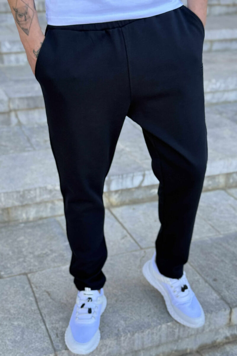 ONE COLOR SIMPLE MEN SWEATPANTS BLUE/BLU - 4