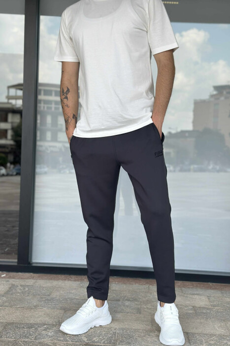 ONE COLOR SIMPLE MEN SWEATPANTS DARK GREY/GEE 