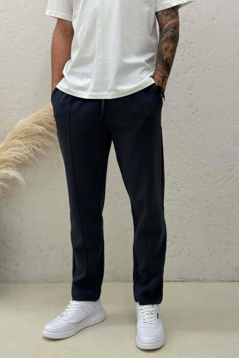 ONE COLOR SIMPLE MEN SWEATPANTS DARK GREY/GEE - 2