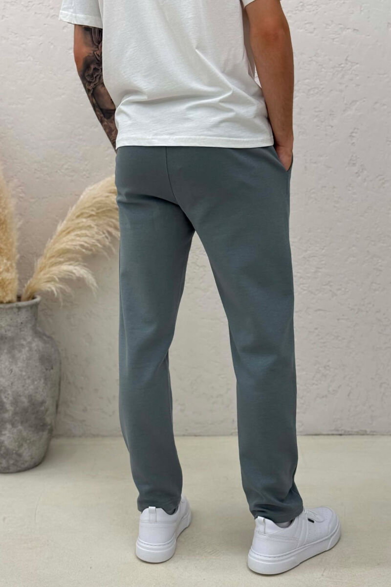 ONE COLOR SIMPLE MEN SWEATPANTS GREY ASH/GRI HIRI - 4