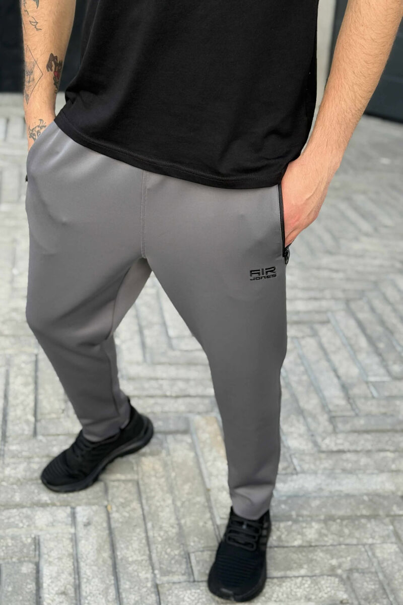 ONE COLOR SIMPLE MEN SWEATPANTS GREY/GRI - 2