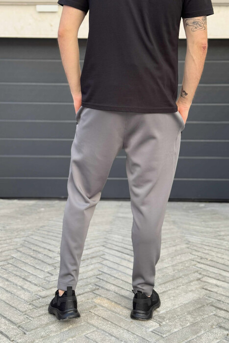 ONE COLOR SIMPLE MEN SWEATPANTS GREY/GRI - 3