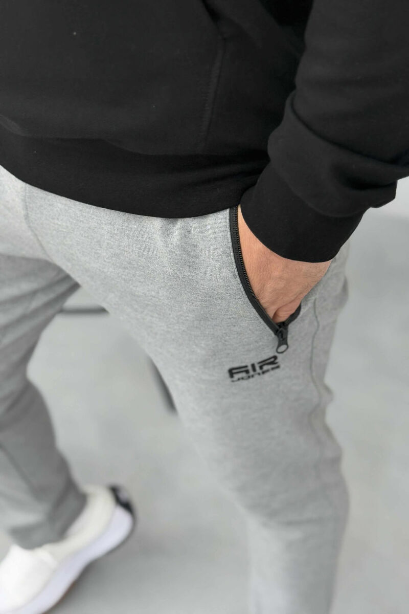 ONE COLOR SIMPLE MEN SWEATPANTS LIGHT GREY/GZ - 3