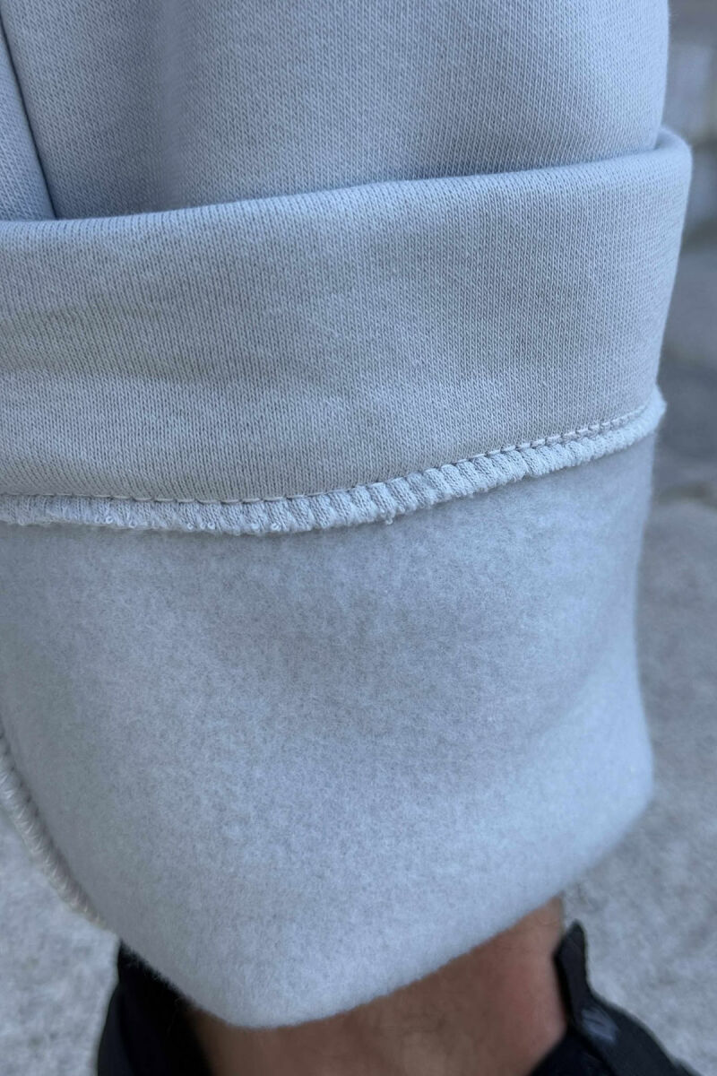 ONE COLOR SIMPLE MEN SWEATPANTS LIGHT GREY/GZ - 4