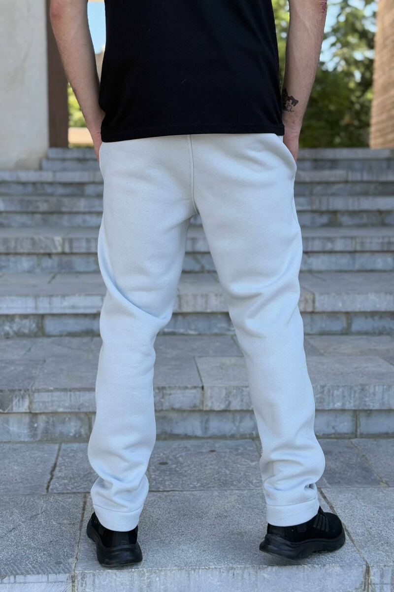 ONE COLOR SIMPLE MEN SWEATPANTS LIGHT GREY/GZ - 5