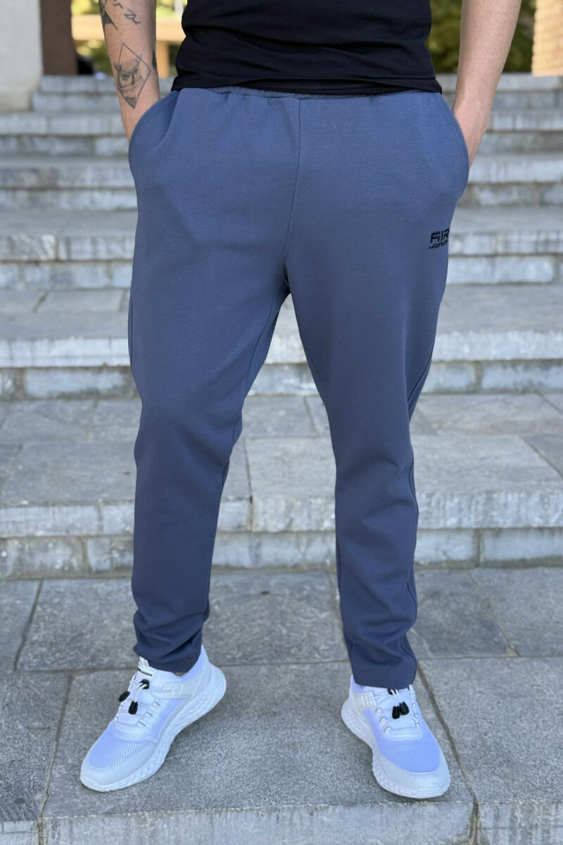 ONE COLOR SIMPLE MEN SWEATPANTS LIGHTBLUE/BZ - 2