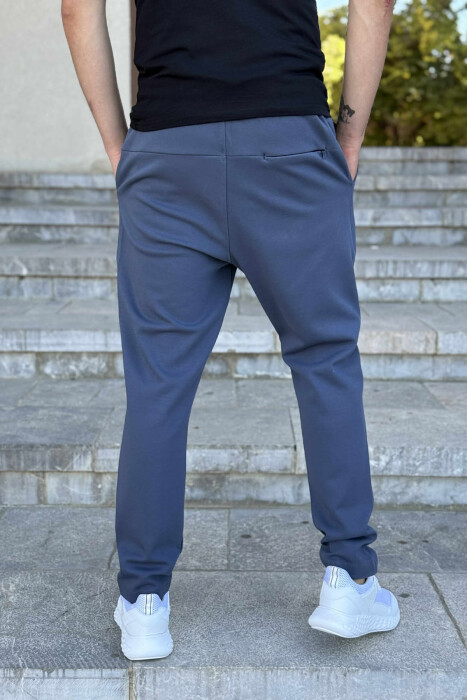 ONE COLOR SIMPLE MEN SWEATPANTS LIGHTBLUE/BZ - 3