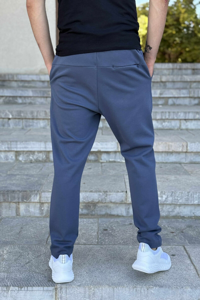ONE COLOR SIMPLE MEN SWEATPANTS LIGHTBLUE/BZ - 3
