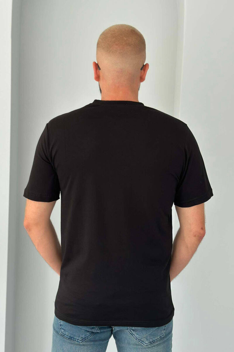 ONE COLOR SIMPLE MEN T-SHIRT BLACK/ E ZEZE - 2