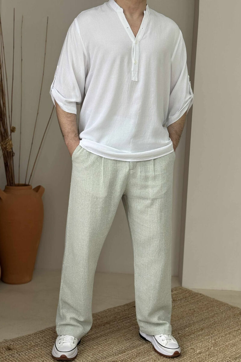 ONE COLOR SIMPLE MEN T-SHIRT WHITE-E BARDHE - 2