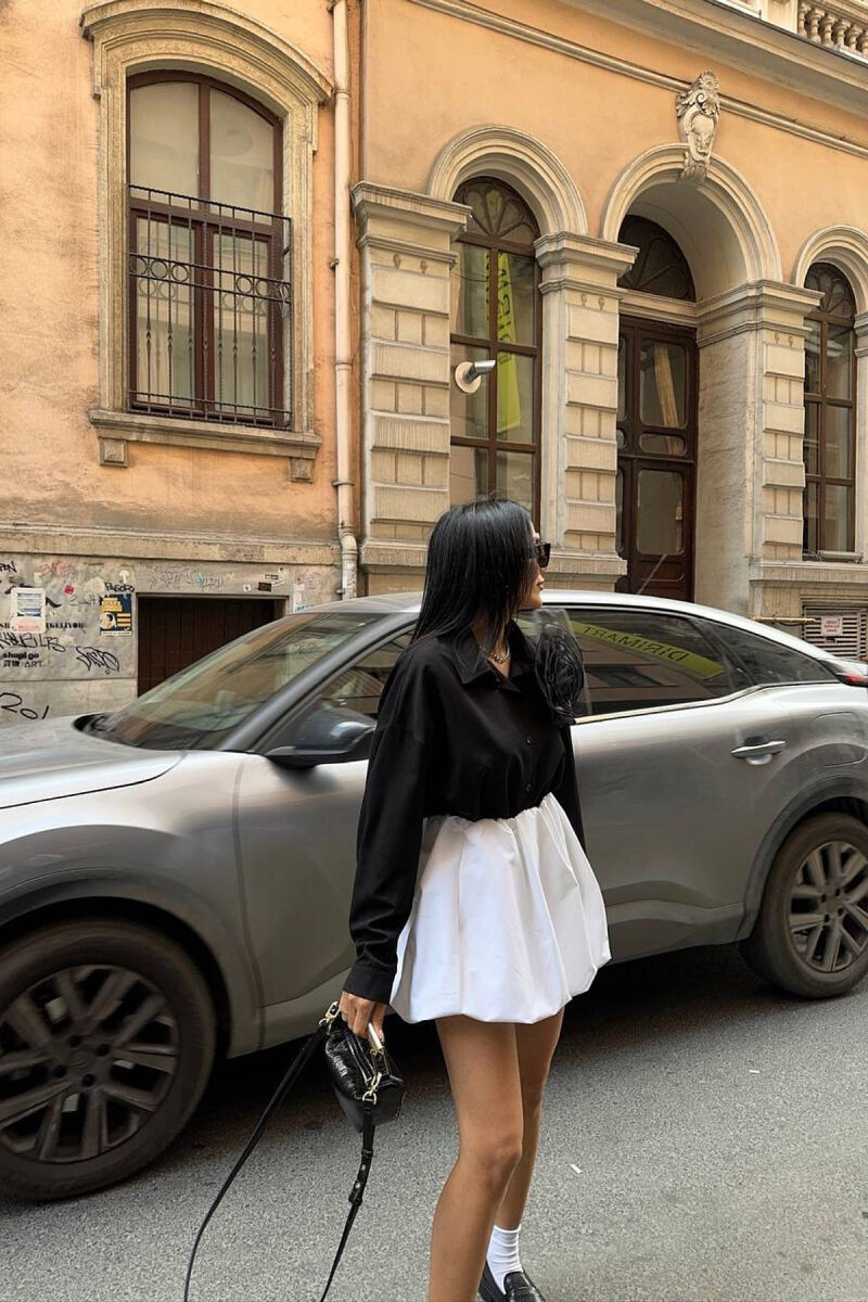 ONE COLOR SIMPLE SHIRT BLACK/ E ZEZE - 4