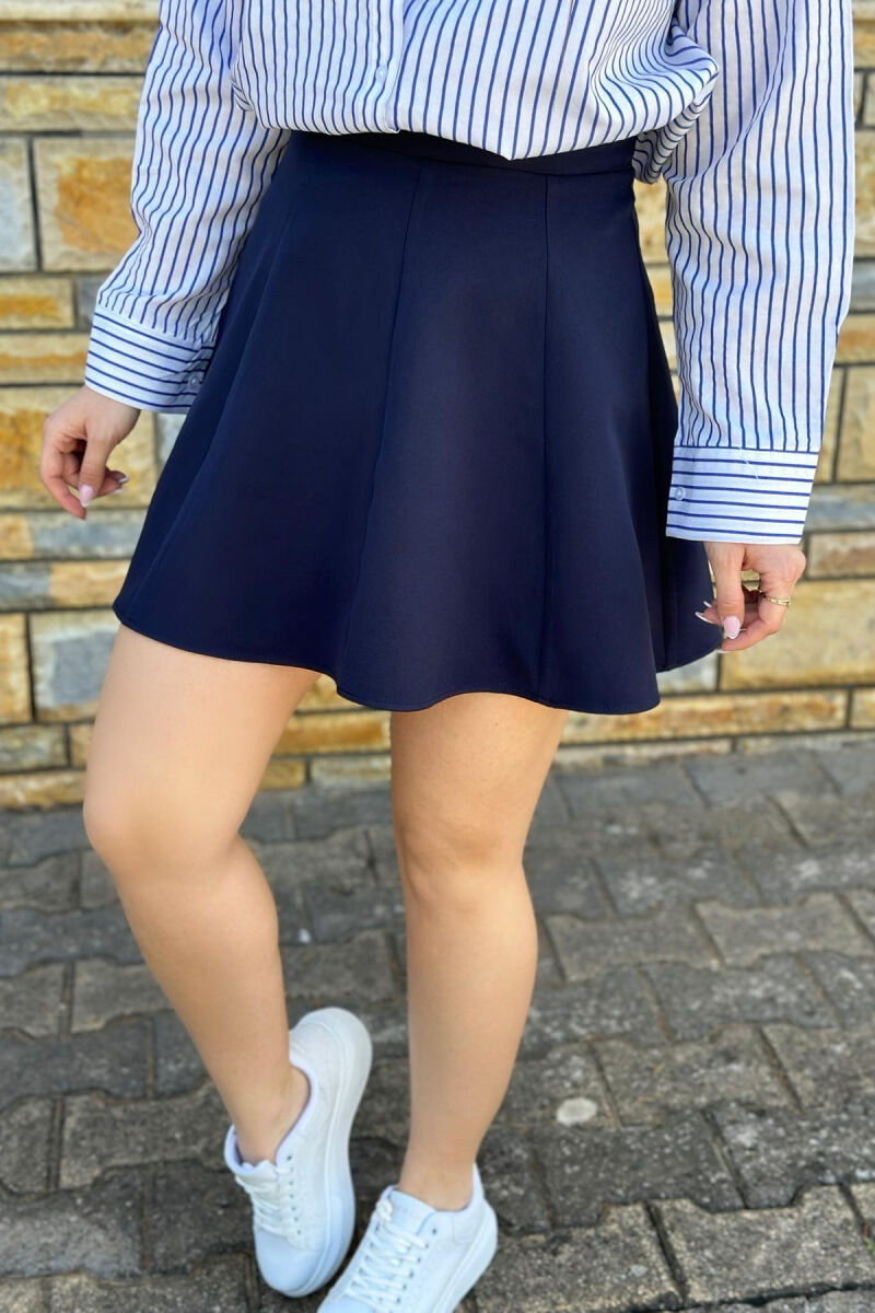 ONE COLOR SIMPLE SKIRT BLUE/BLU - 1