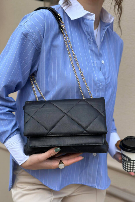 ONE COLOR SIMPLE SMALL WOMAN BAG BLACK/ E ZEZE - 1