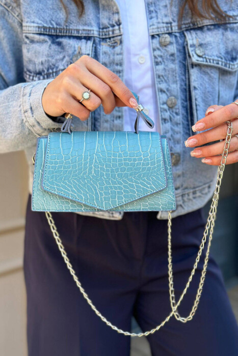 ONE COLOR SIMPLE WOMAN BAG BABY BLUE/BLU BY 