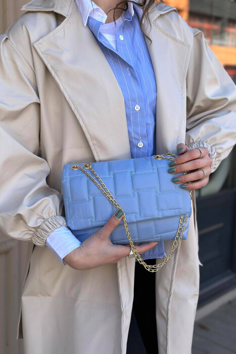 ONE COLOR SIMPLE WOMAN BAG BABY BLUE/BLU BY 