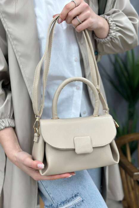 ONE COLOR SIMPLE WOMAN BAG BEIGE/BEZHE 