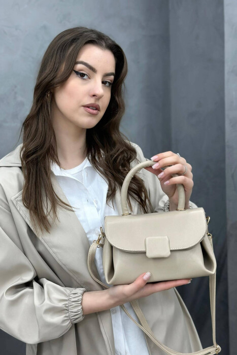 ONE COLOR SIMPLE WOMAN BAG BEIGE/BEZHE - 3