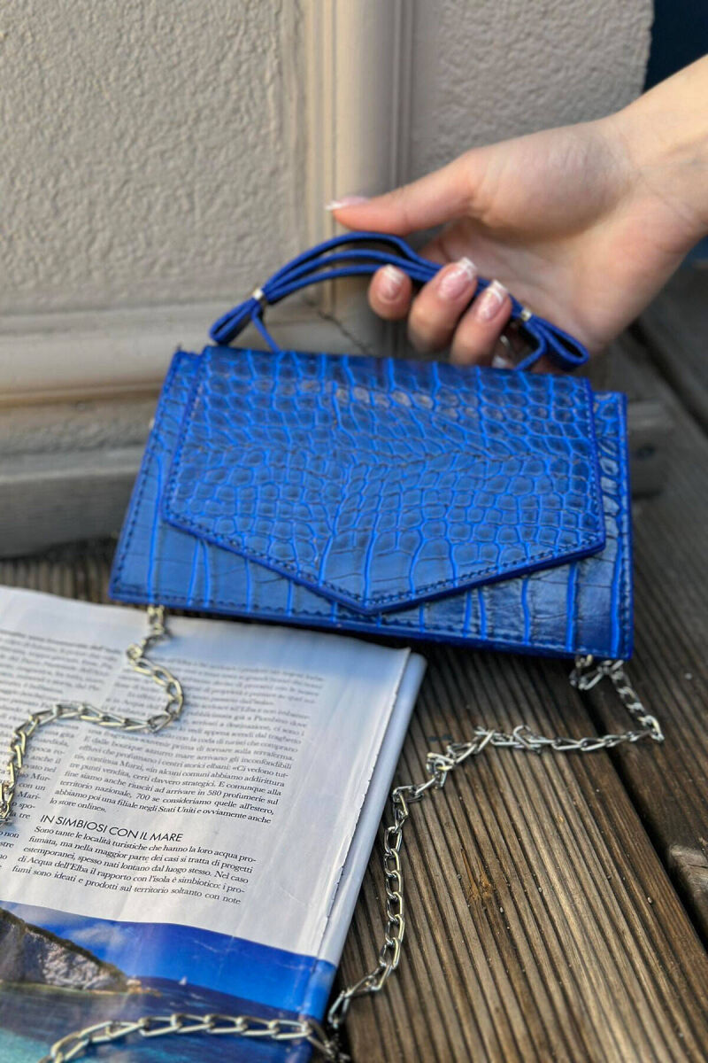 ONE COLOR SIMPLE WOMAN BAG BLUE/BLU - 2