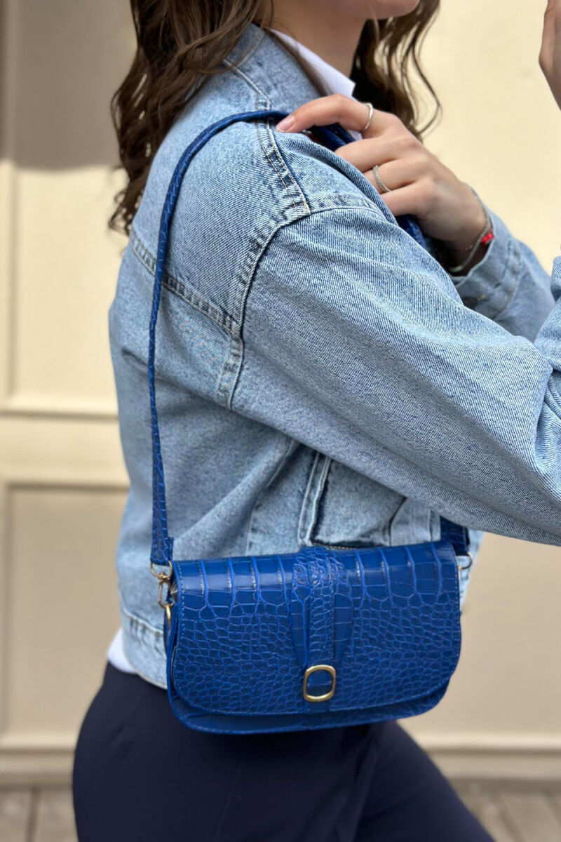 ONE COLOR SIMPLE WOMAN BAG BLUE/BLU - 2