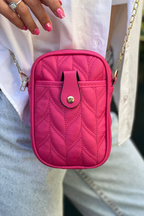 ONE COLOR SIMPLE WOMAN BAG FUCHSIA/CIKLAMI 