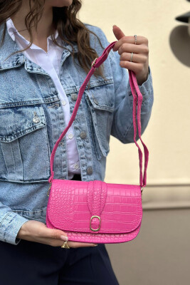 ONE COLOR SIMPLE WOMAN BAG FUCHSIA/CIKLAMI 