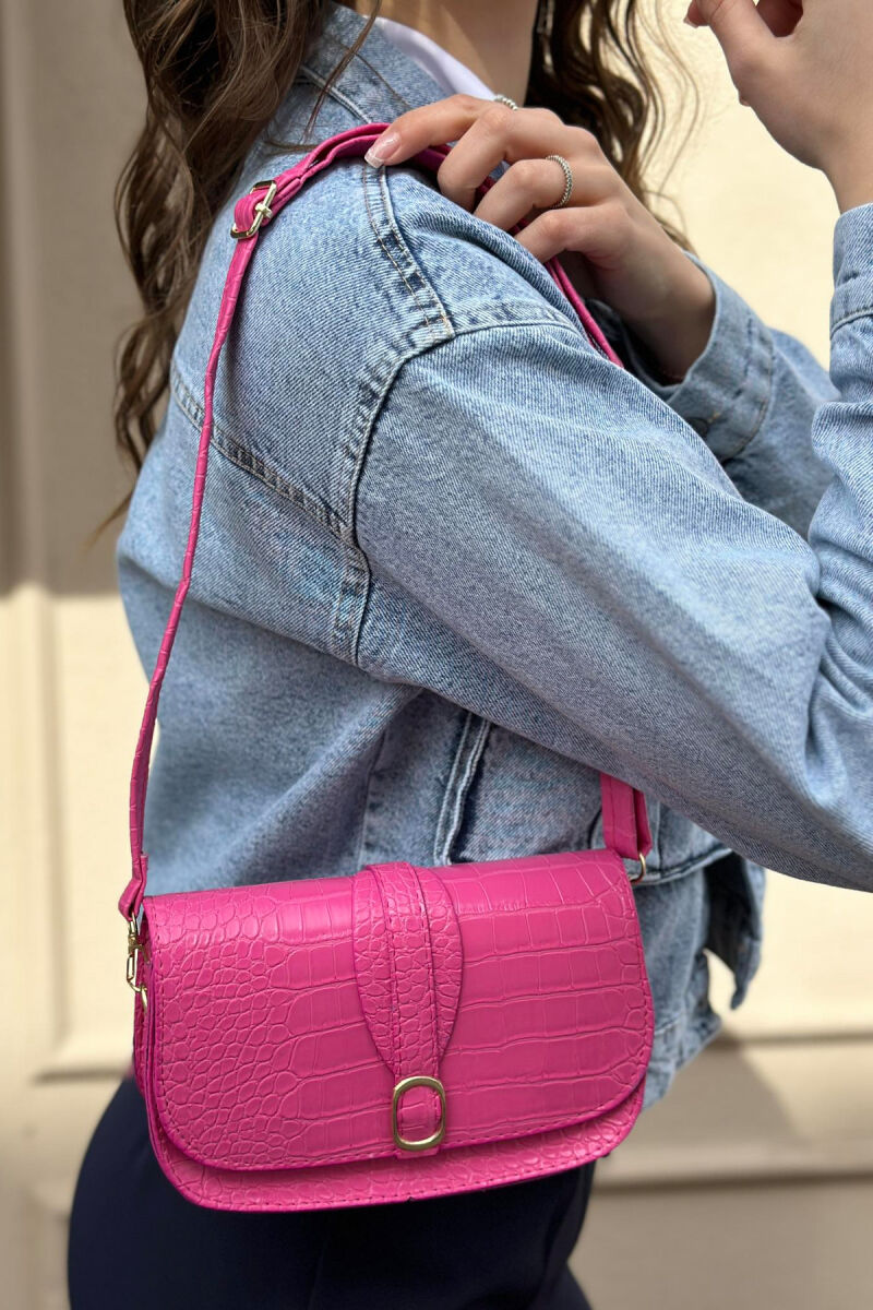 ONE COLOR SIMPLE WOMAN BAG FUCHSIA/CIKLAMI - 2