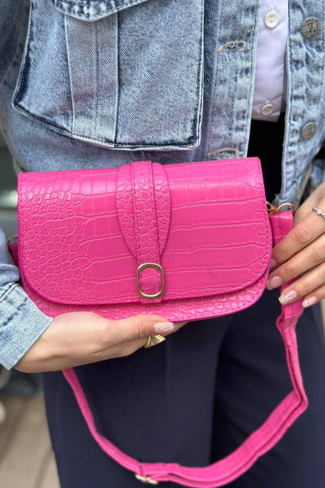 ONE COLOR SIMPLE WOMAN BAG FUCHSIA/CIKLAMI - 3