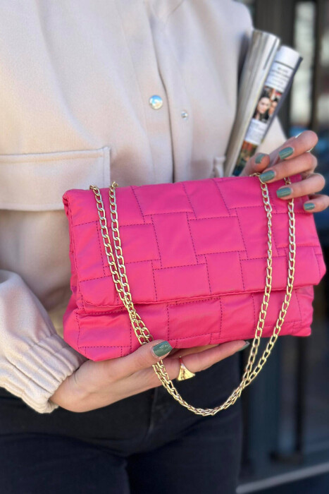 ONE COLOR SIMPLE WOMAN BAG FUCHSIA/CIKLAMI 