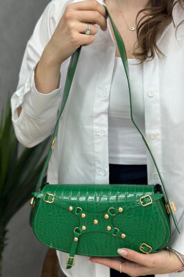 ONE COLOR SIMPLE WOMAN BAG GREEN/JESHILE 