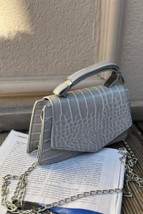 ONE COLOR SIMPLE WOMAN BAG GREY/GRI 