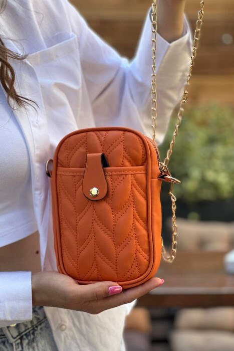 ONE COLOR SIMPLE WOMAN BAG ORANGE/PORTOKALLI 