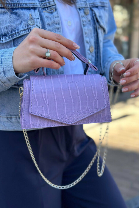 ONE COLOR SIMPLE WOMAN BAG PURPLE/LEJLA 