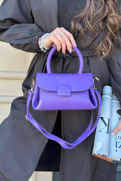 ONE COLOR SIMPLE WOMAN BAG PURPLE/LEJLA 