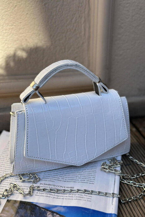 ONE COLOR SIMPLE WOMAN BAG WHITE-E BARDHE 