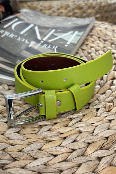 ONE COLOR SIMPLE WOMAN BELT NEON/NEON - KLAUDIO FASHION
