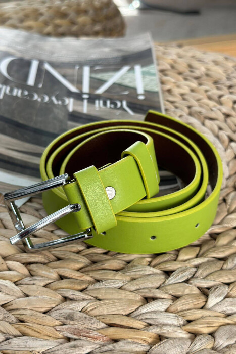 ONE COLOR SIMPLE WOMAN BELT NEON/NEON - 2