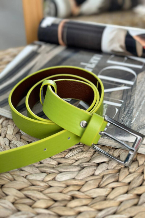 ONE COLOR SIMPLE WOMAN BELT NEON/NEON - 2