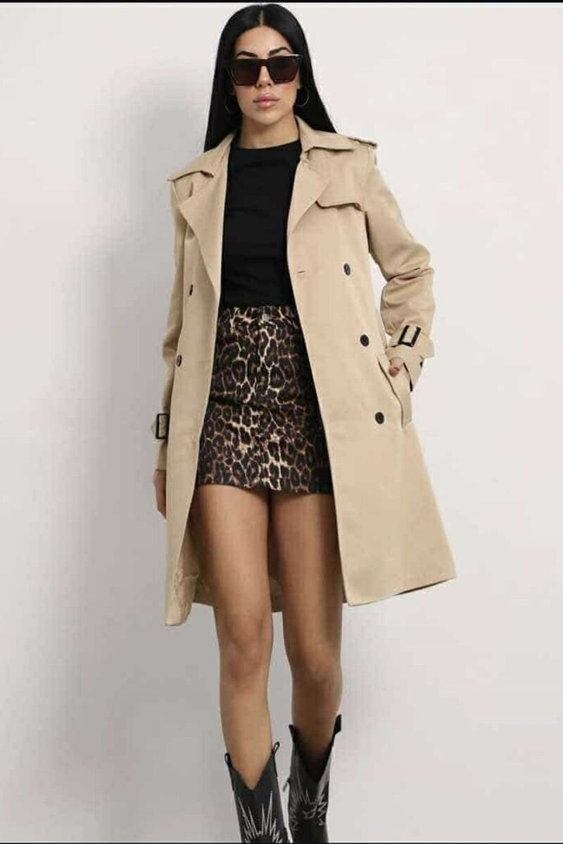 ONE COLOR SIMPLE WOMAN JACKET BEIGE/BEZHE - 1